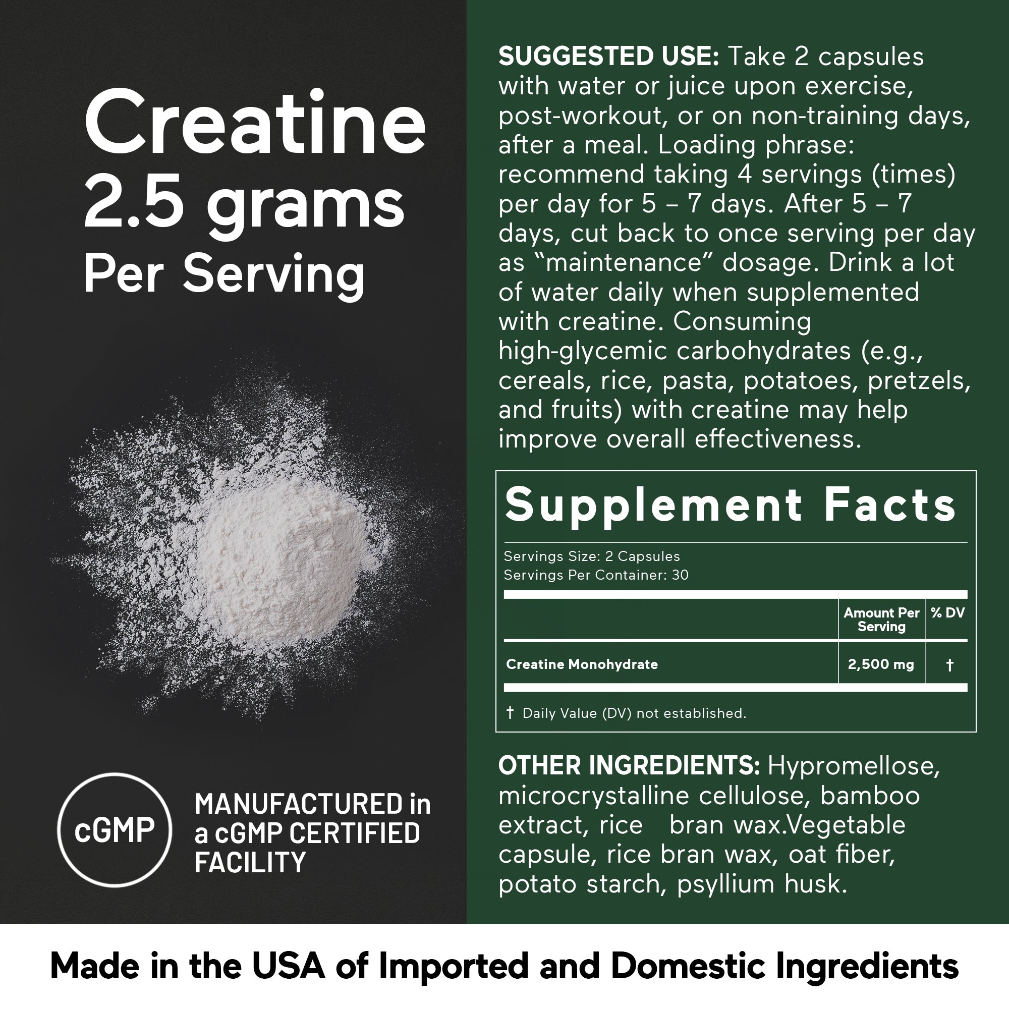 Creatine Monohydrate Capsules