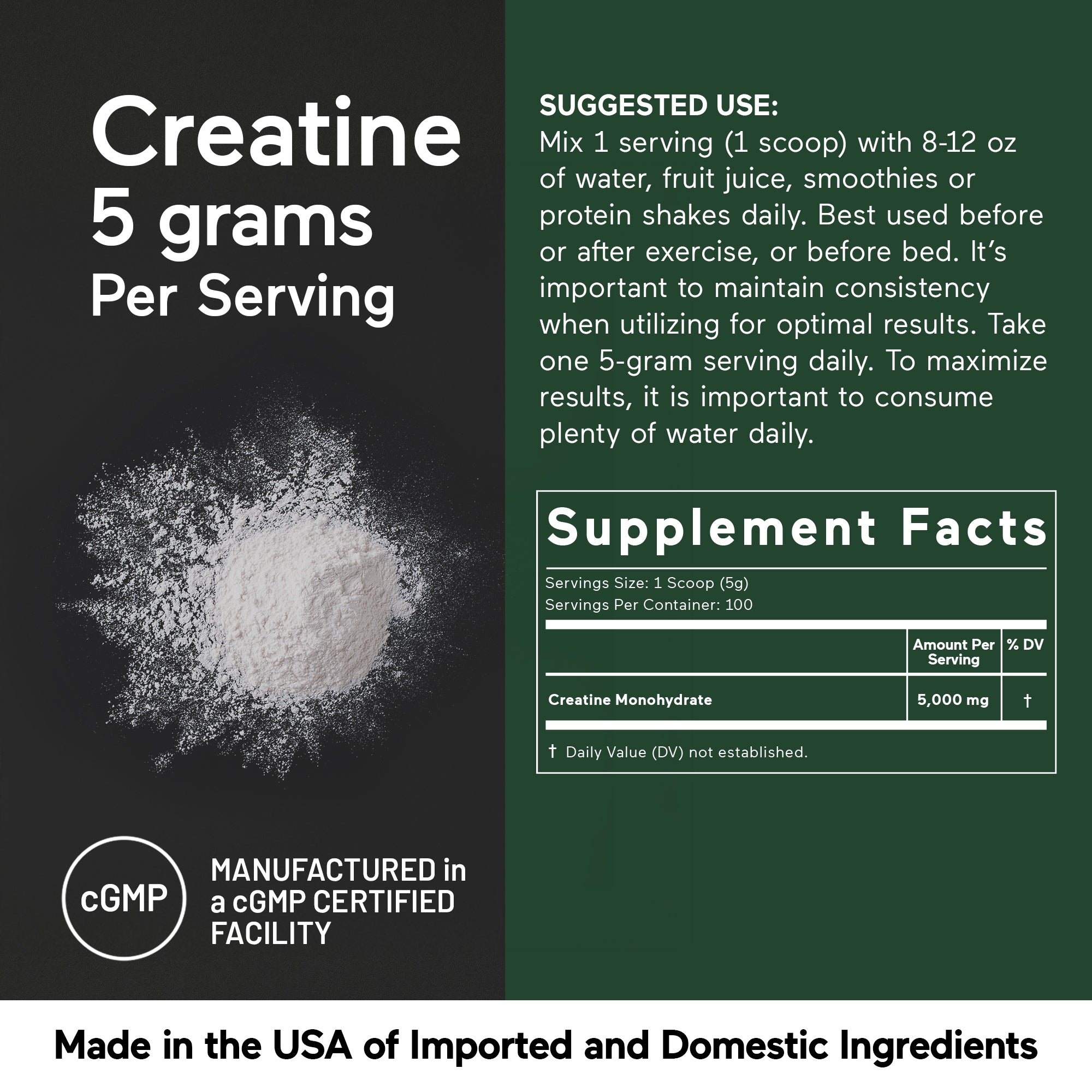 Smarter Creatine Monohydrate Powder