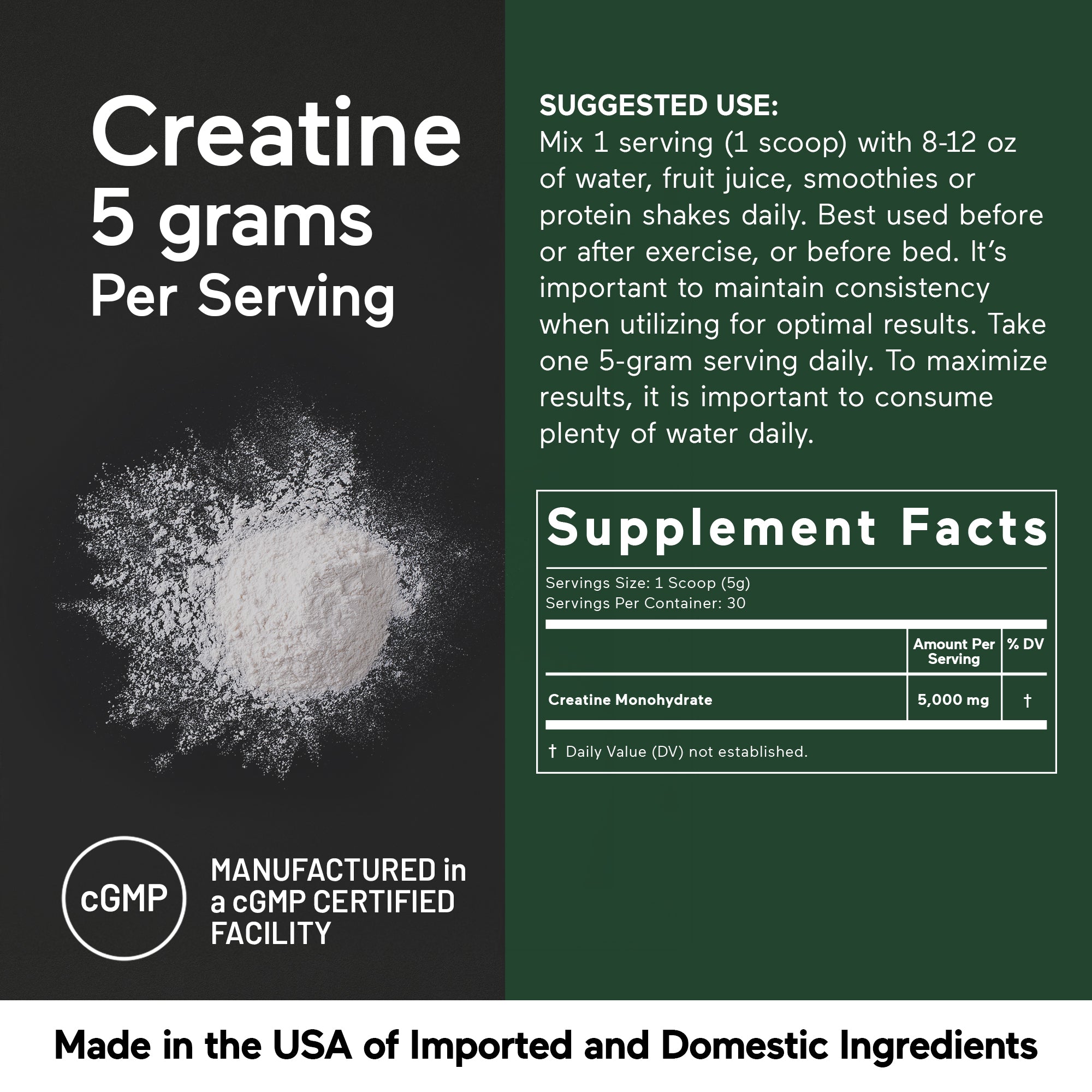 Smarter Creatine Monohydrate Powder