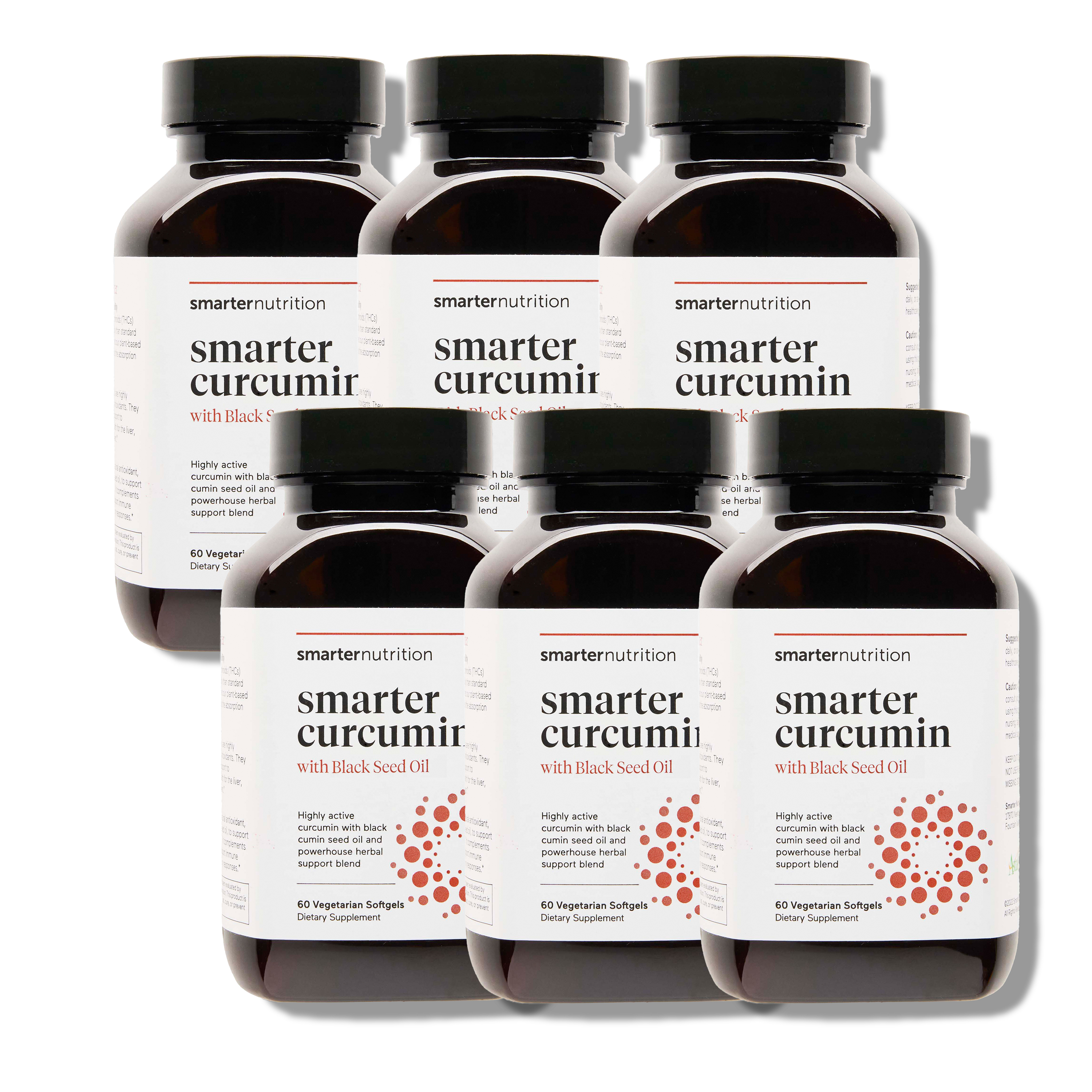 Smarter Nutrition Smarter Curcumin Softgels - 6 bottles