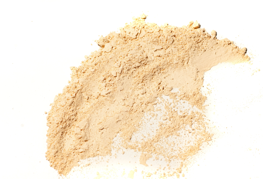 Astragin raw ingredient spread onto a white background.