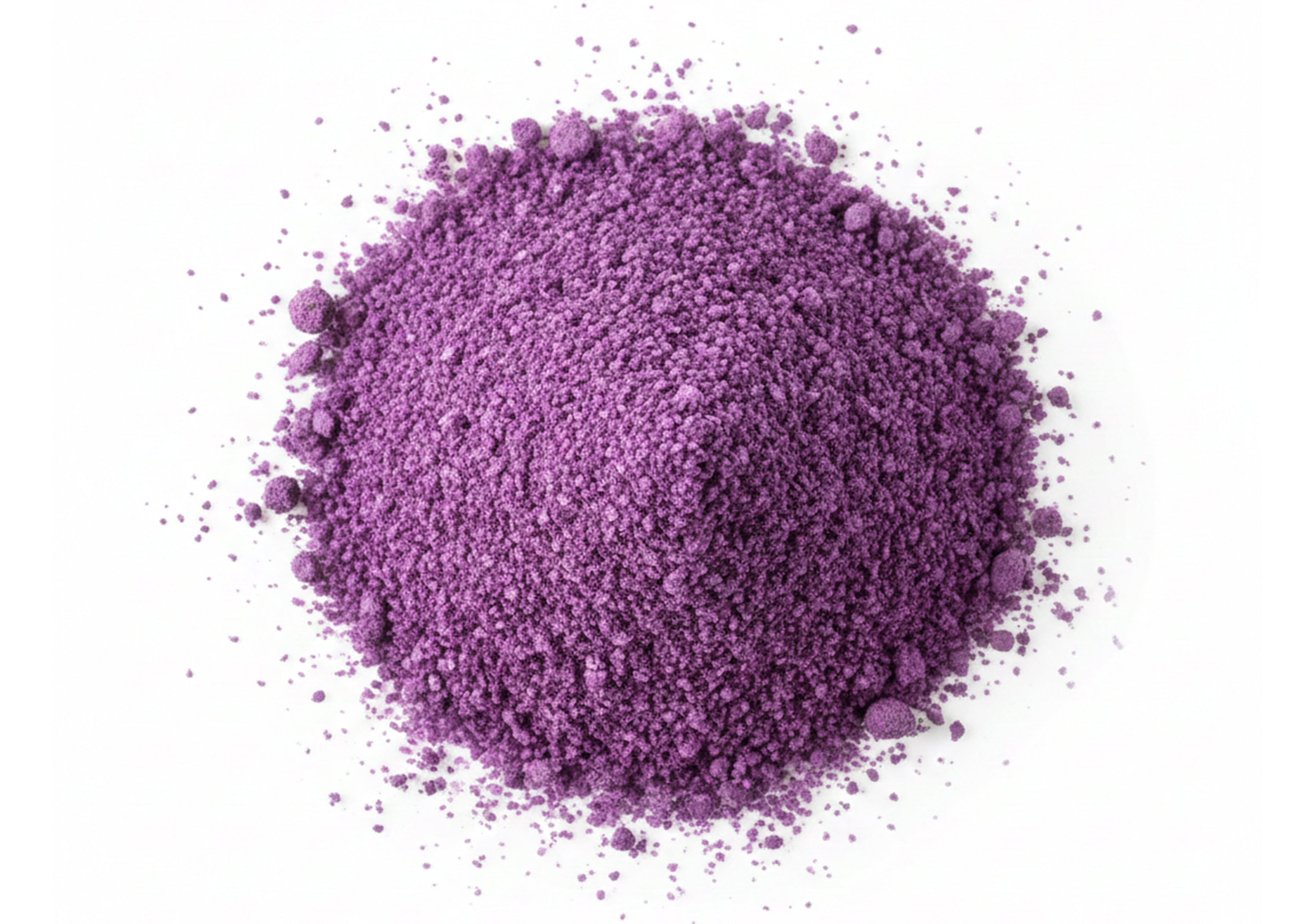 Irish sea moss powder on a white background