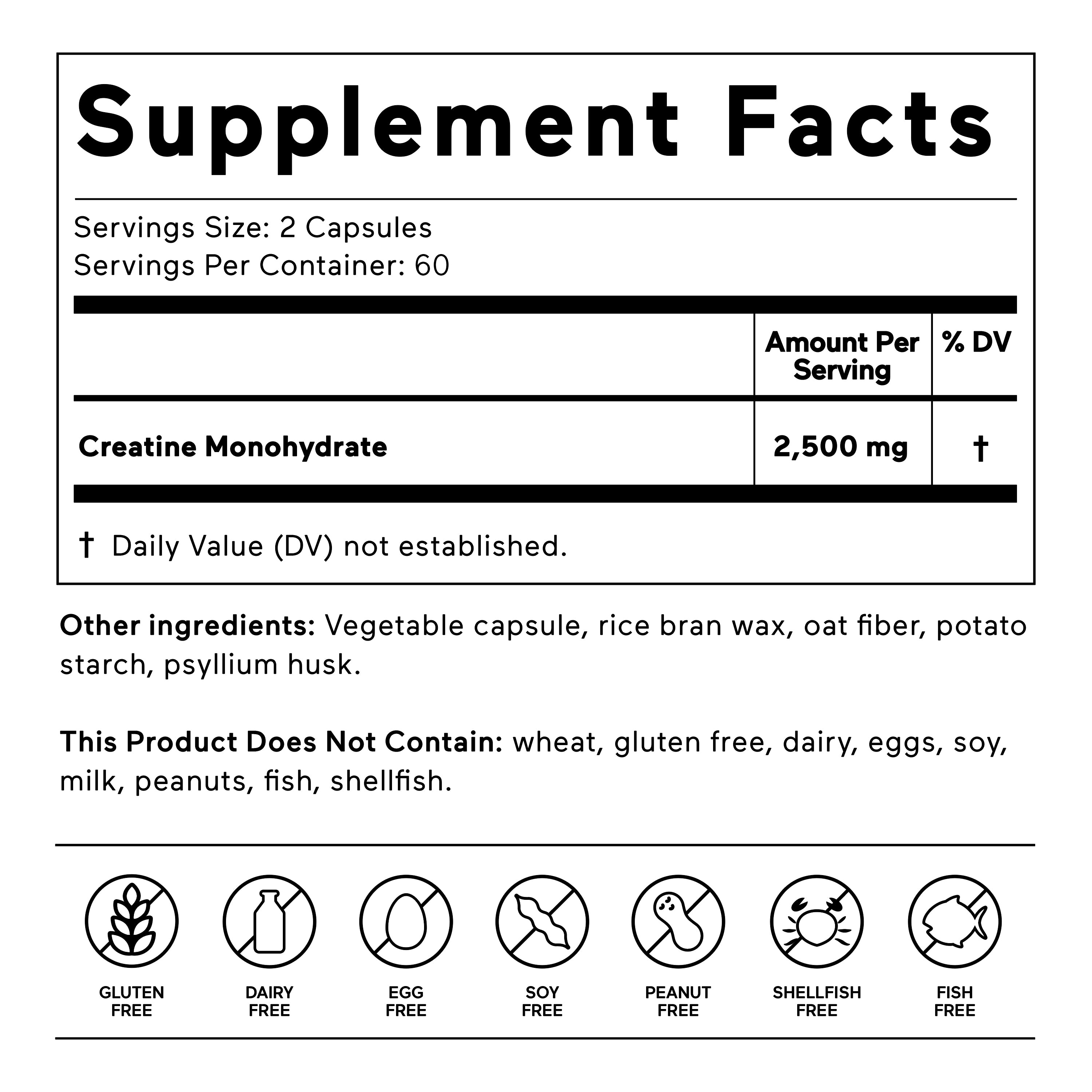 Creatine Monohydrate Capsules