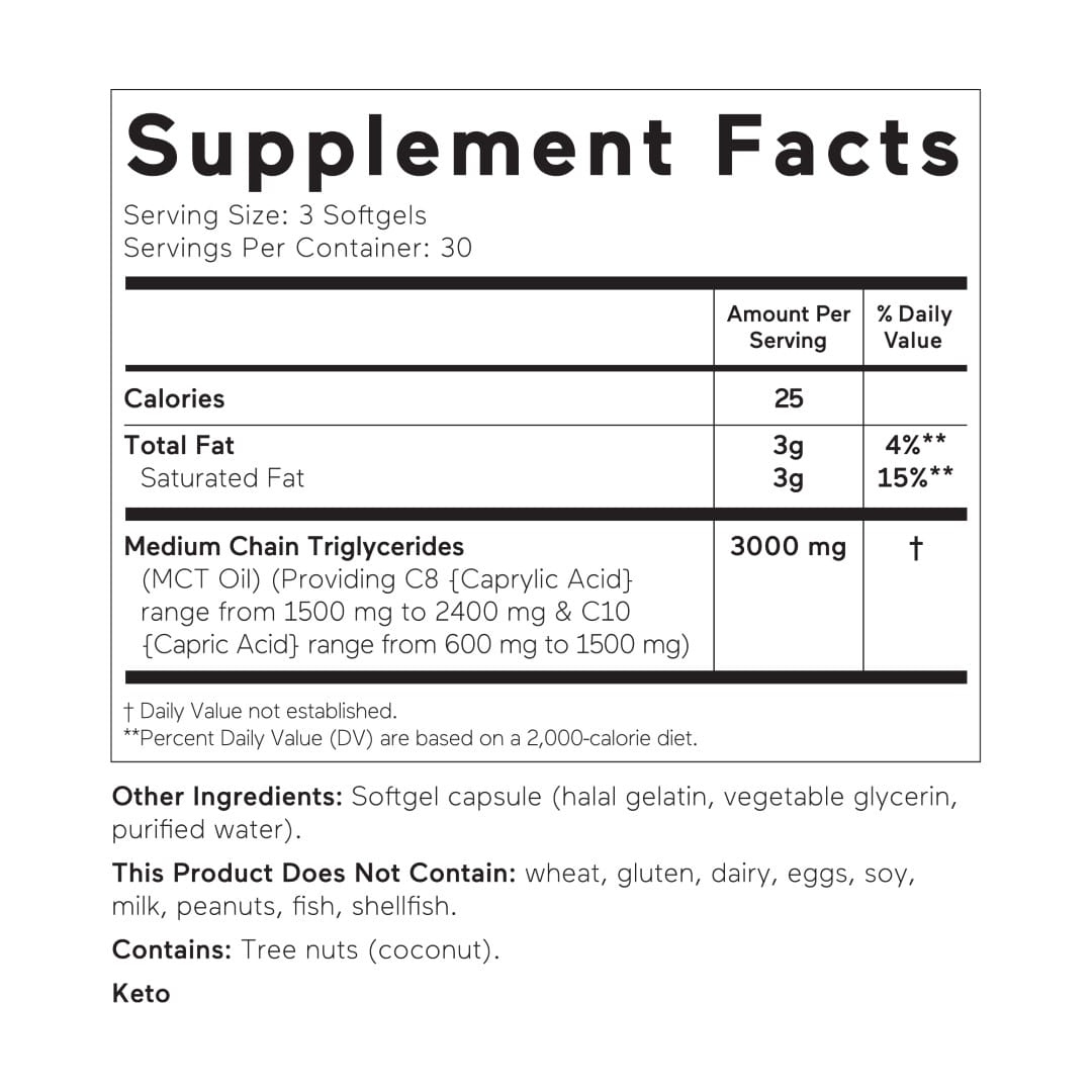 Smarter MCT Oil